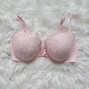 Victoria's Secret Pink Lace Ballerina Bra
